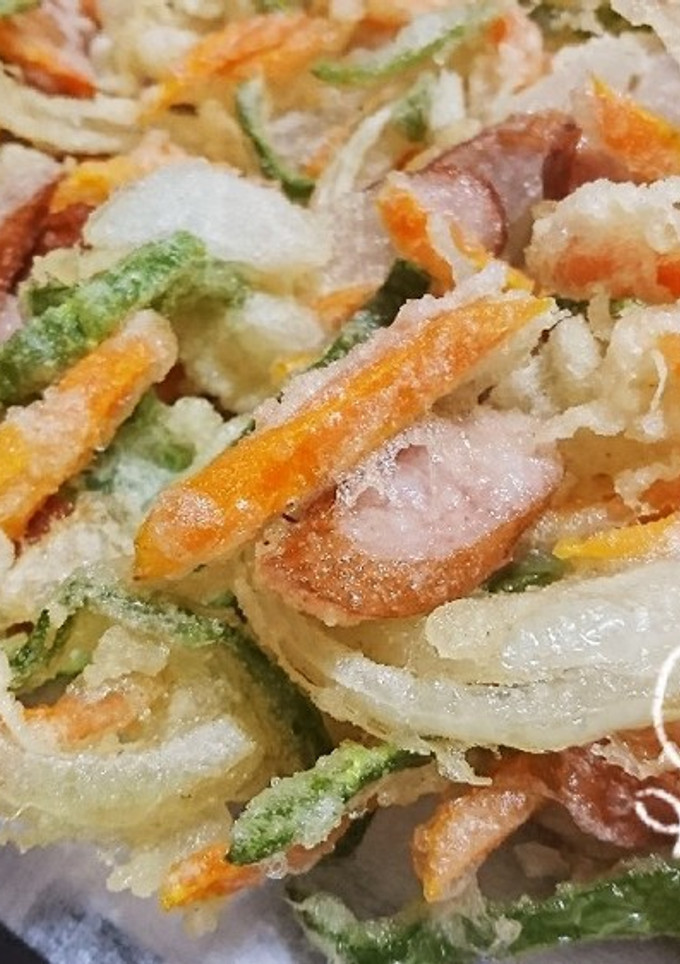 ☆ウインナーと野菜のかき揚げ☆-レシピのメイン写真