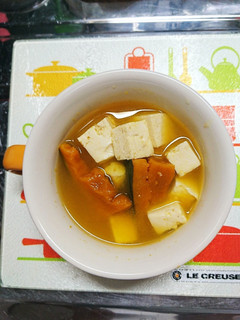 カボチャと豆腐のお味噌汁(^○^)-レシピのメイン写真