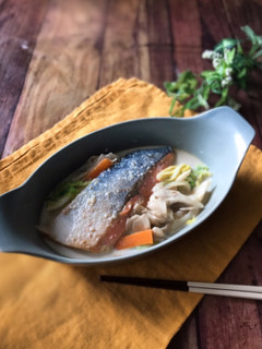 『味噌がポイント』鮭と白菜のクリーム煮-レシピのメイン写真