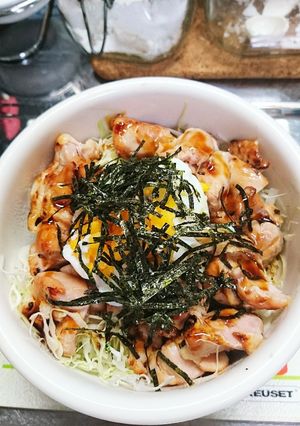 盛るだけ！キャベツたっぷりの焼き鳥丼♪♪-レシピのメイン写真