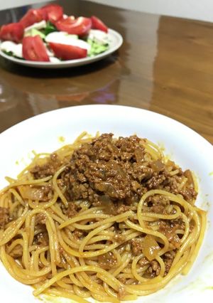キリン濃い野菜ジュースの時短ミートソース-レシピのメイン写真