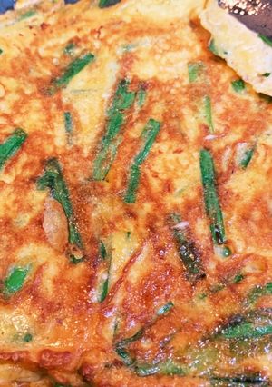 味付け要らずしっとりキムチのチヂミ-レシピのメイン写真