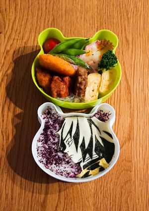 鬼滅の刃 冨岡義勇 簡単 キャラ弁-レシピのメイン写真