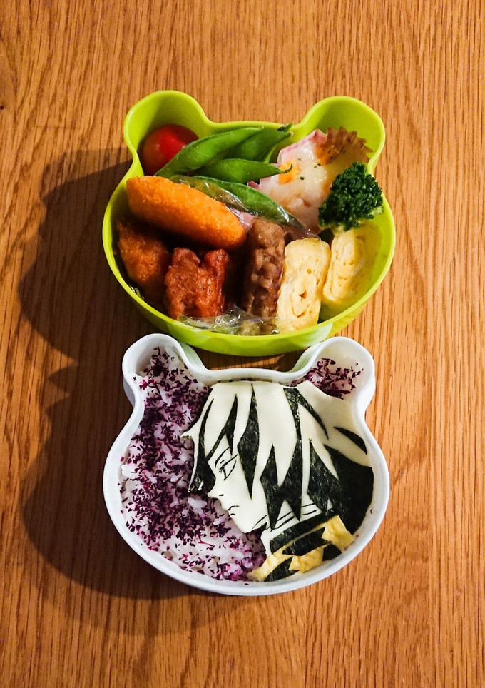 鬼滅の刃 冨岡義勇 簡単 キャラ弁-レシピのメイン写真