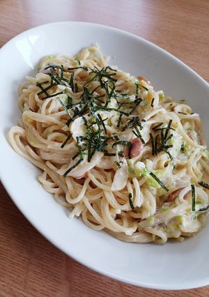 たらこのカルボナーラ風スパゲッティ-レシピのメイン写真