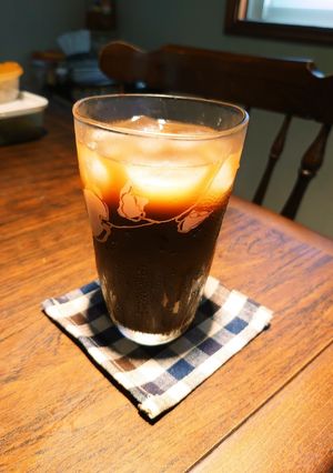 簡単に甘めなアイスカフェオレ♡♡-レシピのメイン写真