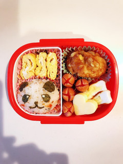 簡単!年少さんの幼稚園ぱんだ弁当♡-レシピのメイン写真