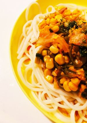野菜ジュースで美味しい乾麺-レシピのメイン写真