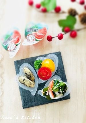 お弁当に♬ゼリーカップでおかずカップ-レシピのメイン写真