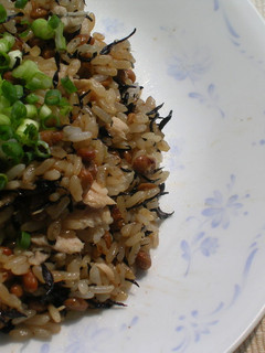 柚子胡椒風味のひじき納豆チャーハン-レシピのメイン写真