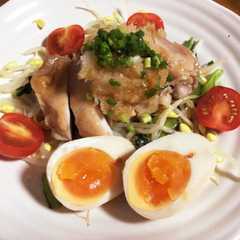 รูปของ 豆もやしさっぱりポン酢鶏