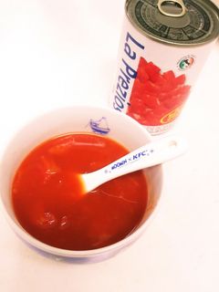 簡単3分♪トマト缶&はちみつスープ-レシピのメイン写真