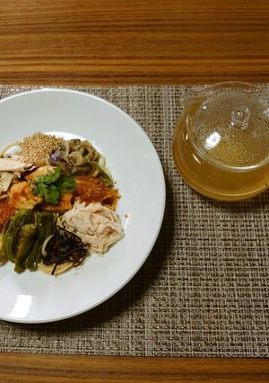 ヨウサマの減塩チキンお出汁パスタ-レシピのメイン写真