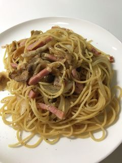 時短♪ ベーコンとキノコの和風パスタ♡-レシピのメイン写真