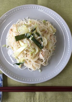 白キュウリのそうめんチャンプルー-レシピのメイン写真