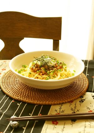 梅ぇ～✿納豆スパゲティ-レシピのメイン写真