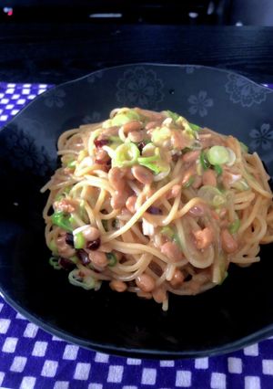 超簡単！ワンポッドあんかけ納豆パスタ-レシピのメイン写真