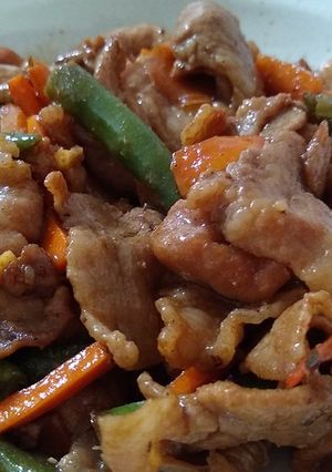 食がすすむ！豚コマと野菜のスタミナ炒め-レシピのメイン写真