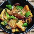 ☆茄子ピーマン大葉厚揚げの挽肉味噌炒め☆