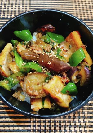 ☆茄子ピーマン大葉厚揚げの挽肉味噌炒め☆-レシピのメイン写真