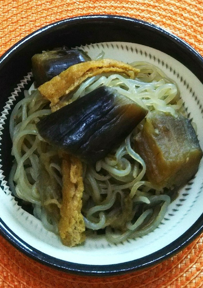 油揚げと茄子と糸こんのピリ辛炒り煮-レシピのメイン写真