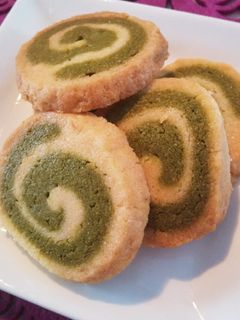 抹茶のクルクルうずまき さくさくクッキー-レシピのメイン写真