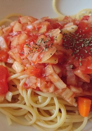 シャキシャキ！トマトオニオンソース-レシピのメイン写真