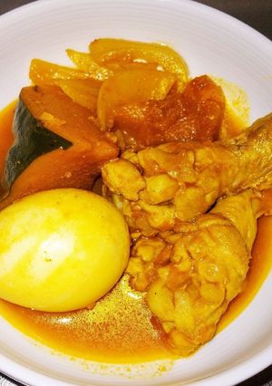 手羽元とかぼちゃのカレー煮-レシピのメイン写真