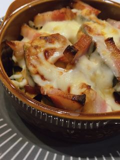 カボチャとベーコンのピザ風チーズ焼き-レシピのメイン写真