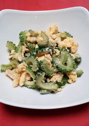納豆のたれで♪ゴーヤと卵だけチャンプルー-レシピのメイン写真