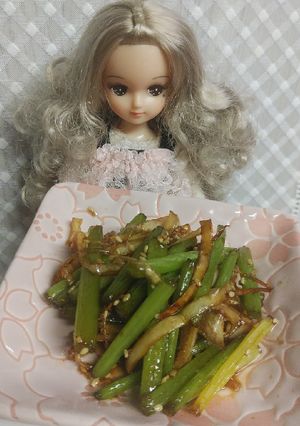 リカちゃん♡さつま芋のツル大根皮きんぴら-レシピのメイン写真