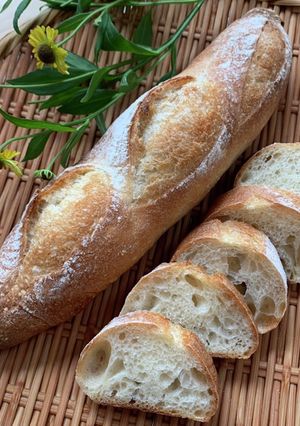 パラダイス酵母でこねないフランスパン-レシピのメイン写真