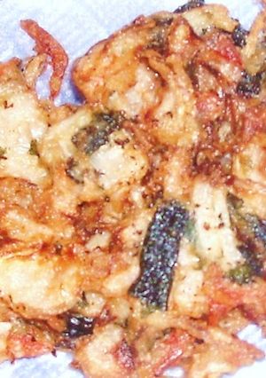 玉ねぎ＆干し海老＆わかめのかき揚げ-レシピのメイン写真