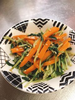 豆苗とにんじんのナムル-レシピのメイン写真