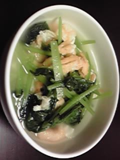 小松菜と揚げのさっと煮-レシピのメイン写真