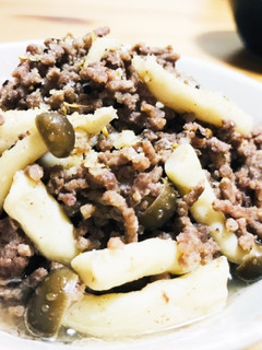 【美味】シメジと合い挽き肉の塩炒め-レシピのメイン写真
