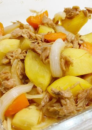 レンジで簡単！レンチンでツナじゃが！-レシピのメイン写真