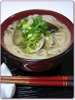 ☆ナスとそうめんのお味噌汁♪-レシピのメイン写真