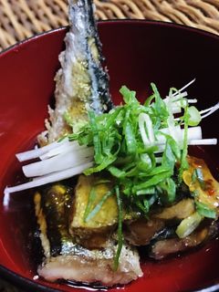 サンマのポン酢&豆板醤あんかけ-レシピのメイン写真