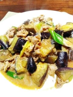 大皿で!ご飯が進む豚肉とナスの味噌炒め-レシピのメイン写真