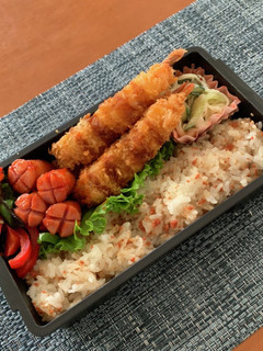 エビフライ弁当 2020/09/11-レシピのメイン写真