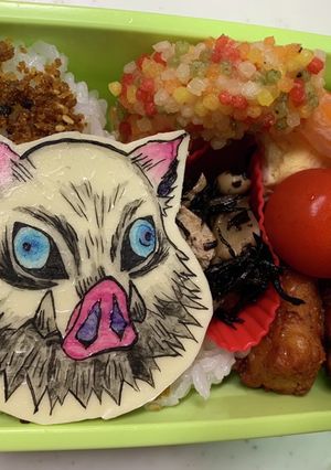 鬼滅の刃　キャラ弁　いのすけ-レシピのメイン写真
