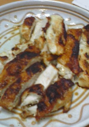 ☆鶏ムネ肉ガーリックソテーカレー風味☆-レシピのメイン写真