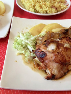 鶏モモ肉のリンゴ包み焼き-レシピのメイン写真