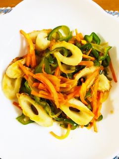 ピーマンとちくわの野菜たっぷりピリ辛炒め-レシピのメイン写真