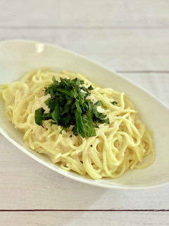 明太子としそのクリームパスタ-レシピのメイン写真