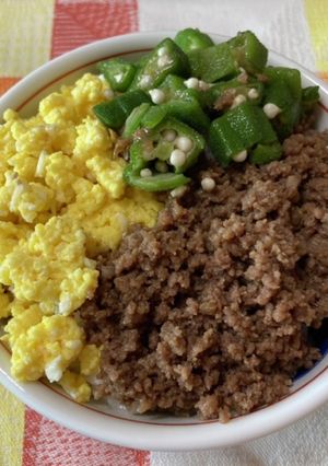 三色丼！-レシピのメイン写真