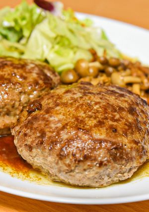 糖質制限◆牛脂で簡単ジューシーハンバーグ-レシピのメイン写真