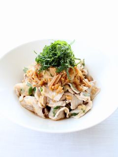 サッパリ美味しい【豚しゃぶおろしなめたけ-レシピのメイン写真