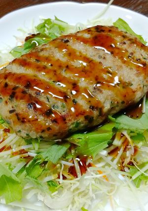 野菜もしっかり！餃子ハンバーグ-レシピのメイン写真